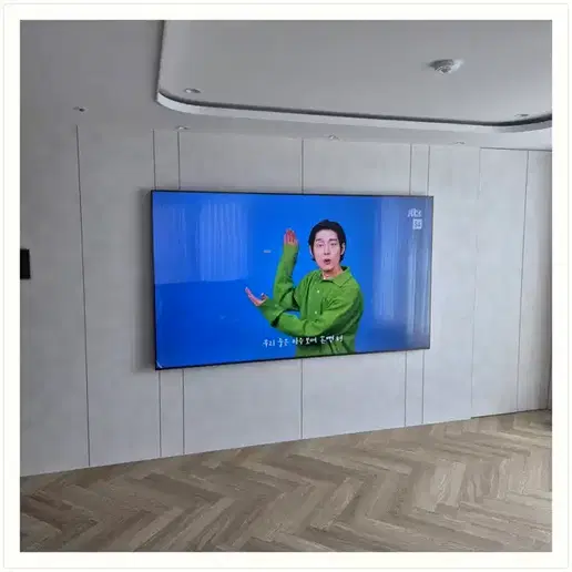 평택역 SK뷰 벽걸이TV 설치 예시 이미지 · 사진 1