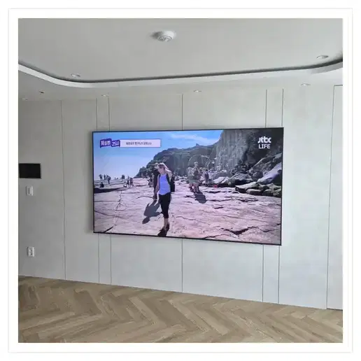 운정하우스디 초롱꽃마을11단지 벽걸이TV 설치 예시 이미지 · 사진 1