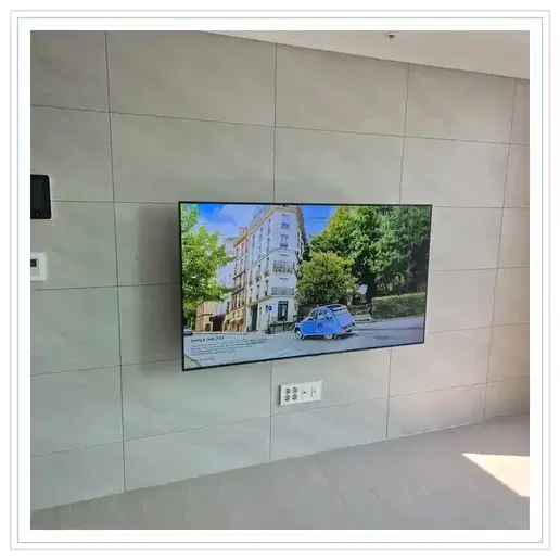 과천 제이드자이 벽걸이TV 설치 예시 이미지 · 사진 1