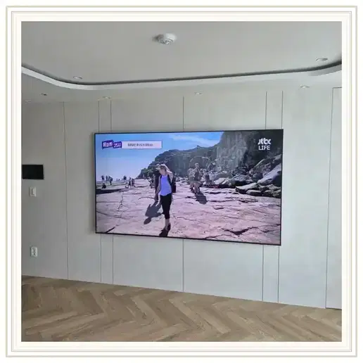 가천대역 두산위브 벽걸이TV 설치 예시 이미지 · 사진 1
