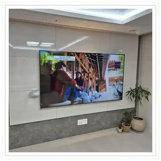 부천 소사현진에버빌 벽걸이TV 설치 예시 이미지 · 사진 1