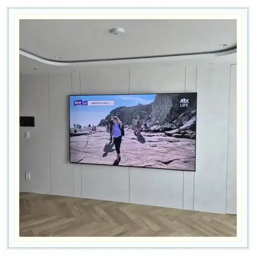 이천 코아루 휴티스 벽걸이TV 설치 예시 이미지 · 사진 1